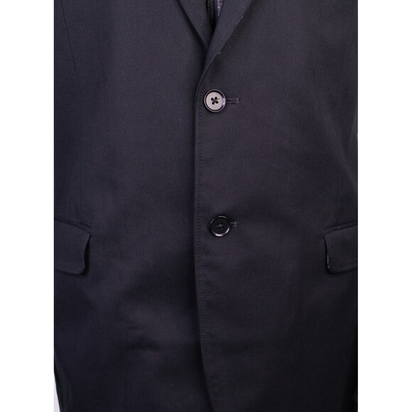 Banana Republic Blazer Sz 44R Cotton Tailored Fit Two Button Black 2 Btton Sport - Picture 3 of 16